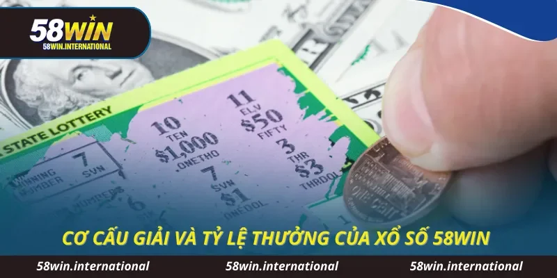 Cơ cấu giải và tỷ lệ thưởng của xổ số 58WIN