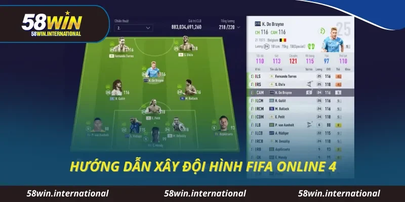 Hướng dẫn xây đội hình Fifa online 4
