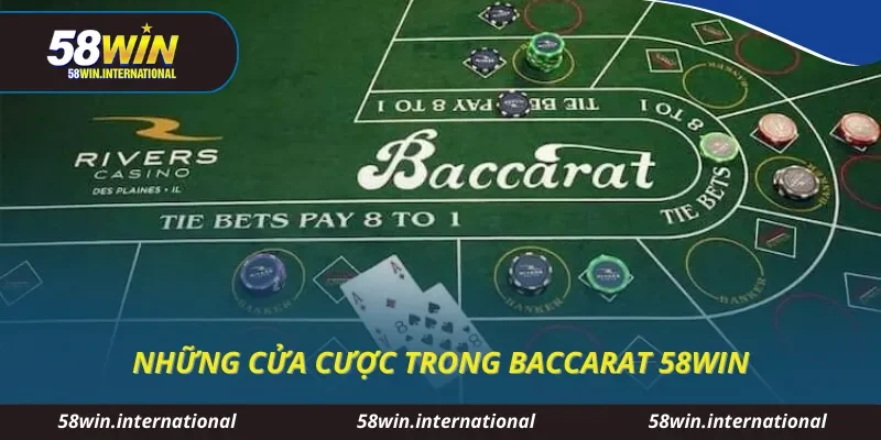 Những cửa cược trong baccarat 58WIN