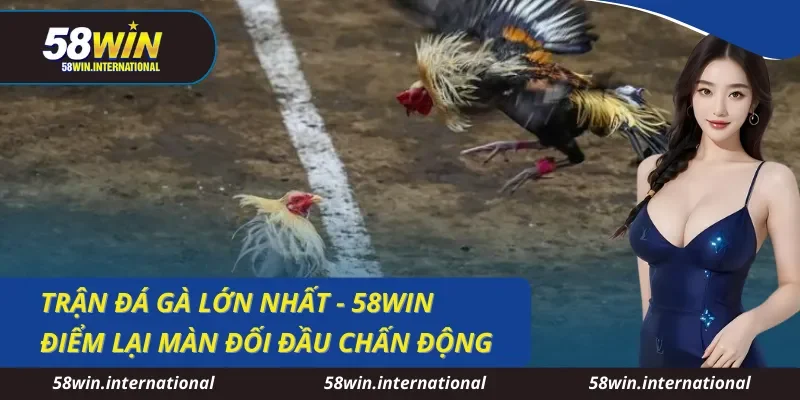 Trận Đá Gà Lớn Nhất - 58WIN Điểm Lại Màn Đối Đầu Chấn Động